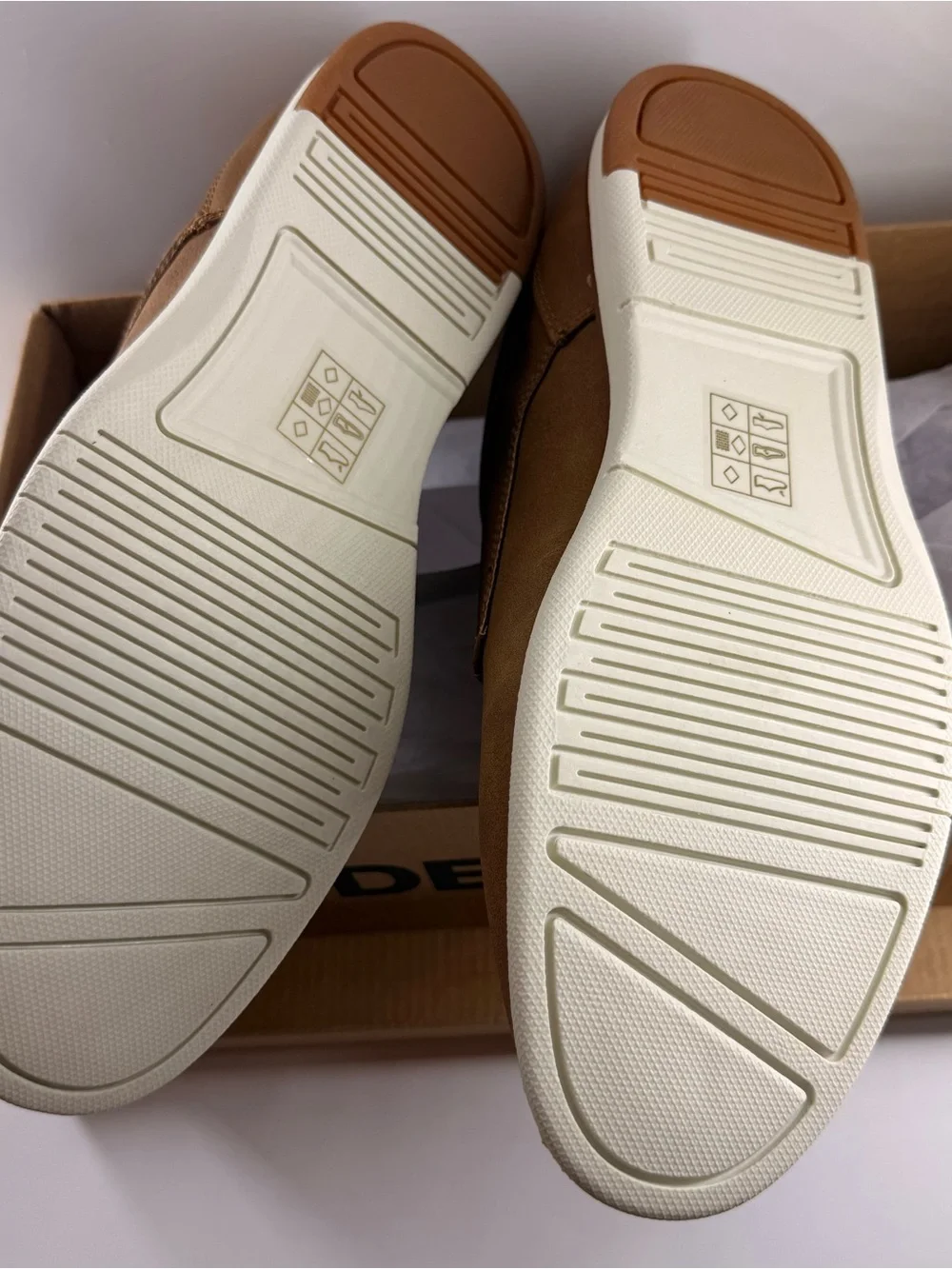 NIB Sz 8.5 Steve Madden Men's M-Landen Oxfords - Tan Nubuck NEW